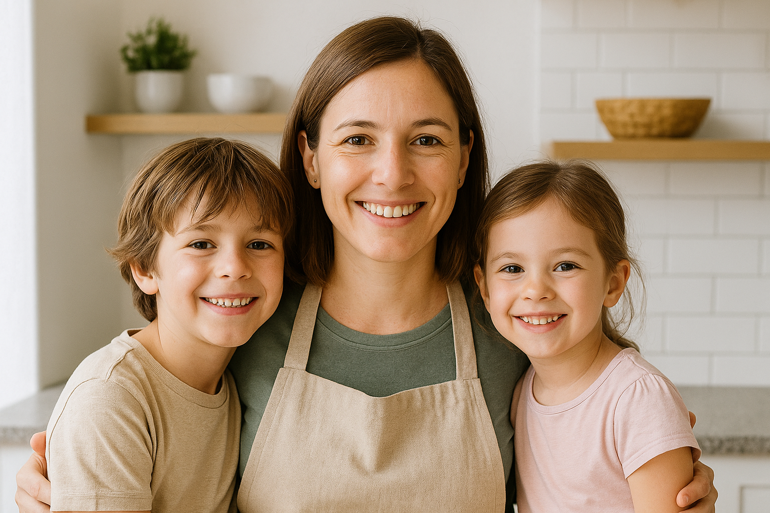 Nadia Moreau en famille
