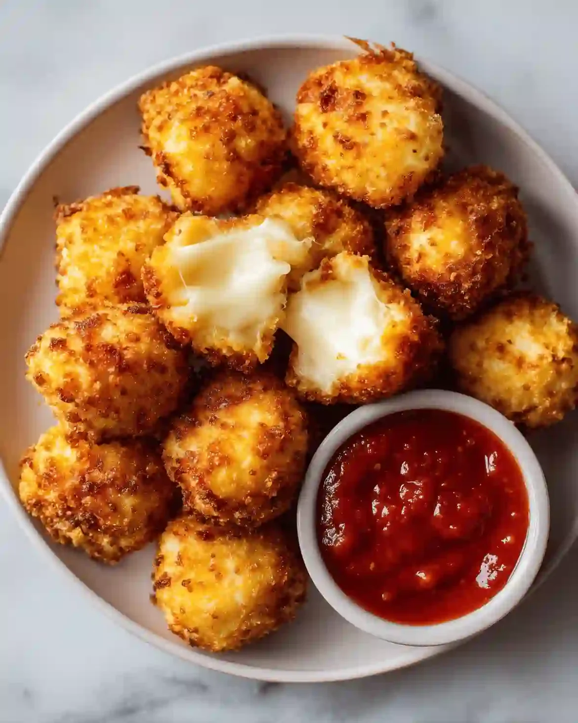 Bouchées de mozzarella croustillantes au Airfryer Bouchees Mozzarella Croustillantes Airfryer