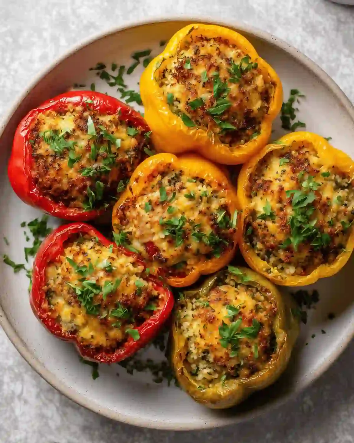 Poivrons Farcis Boulgour Airfryer