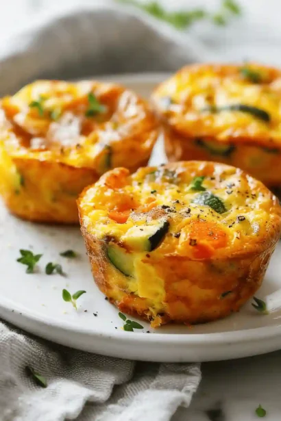Muffins Oeufs Legumes Airfryer
