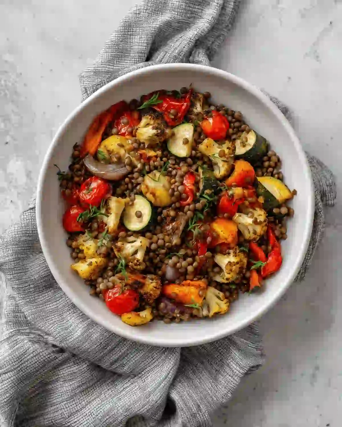 Salade Lentilles Airfryer