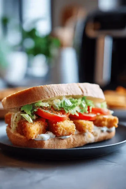 Sandwich Doigts Poisson Airfryer