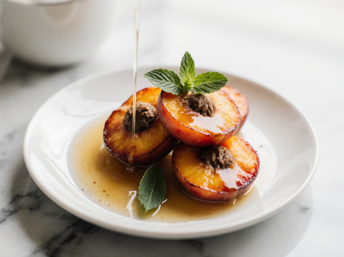 Abricots rôtis en Airfryer, sucrés et caramélisés