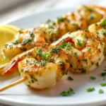 Brochettes de crevettes au airfryer, savoureuses et juteuses