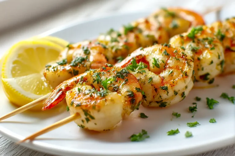 Brochettes de crevettes au airfryer, savoureuses et juteuses