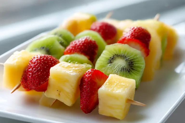 Brochettes de fruits au airfryer Brochettes de fruits au airfryer, colorées et délicieuses