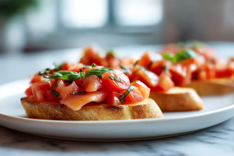 Bruschetta saumon au Airfryer, savoureuse et croustillante