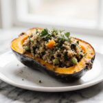 Butternut farcie au airfryer, savoureuse et réconfortante