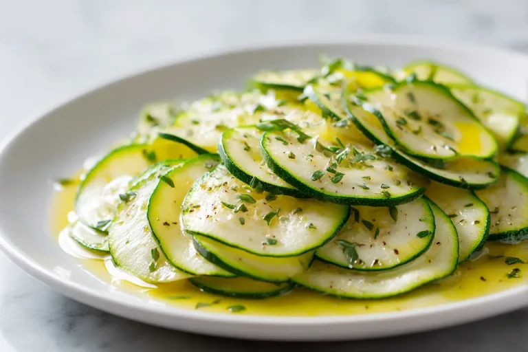 Délicieux carpaccio de courgettes en Airfryer, léger et croquant