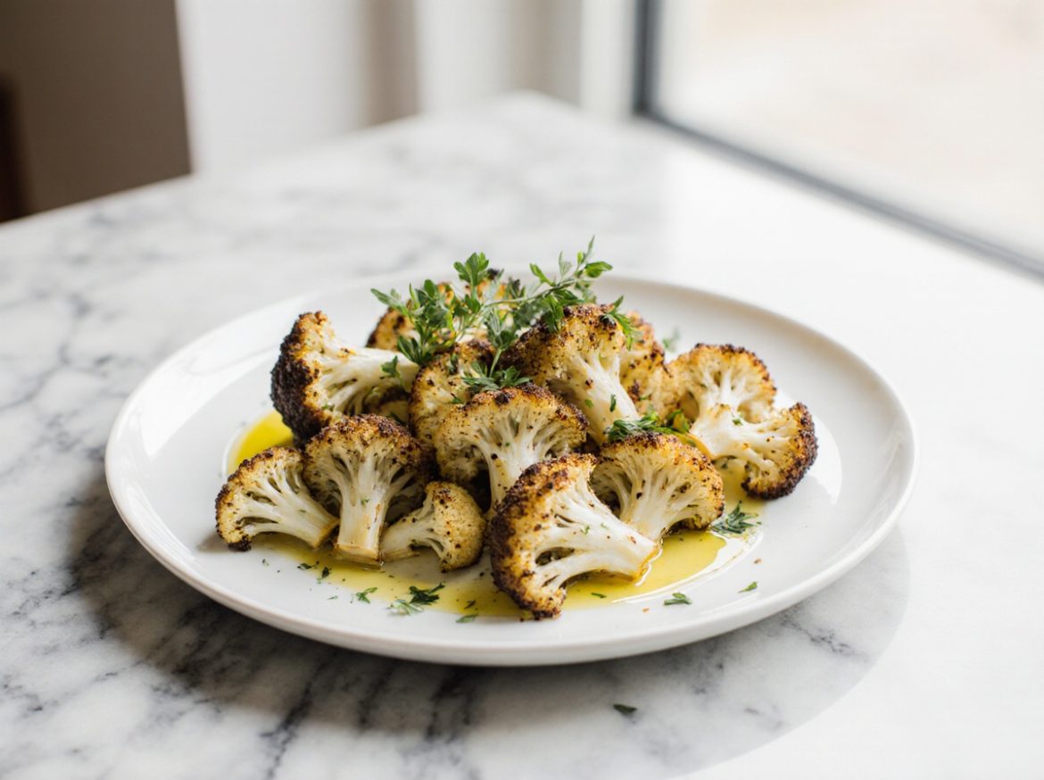 Chou-fleur au airfryer Chou-fleur doré en Airfryer, savoureux et croustillant