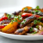 Fajitas de poulet au airfryer, délicieusement épicées et juteuses