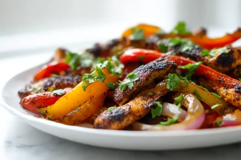 Fajitas de poulet au airfryer, délicieusement épicées et juteuses