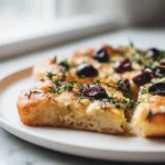 Focaccia maison au airfryer, dorée et moelleuse