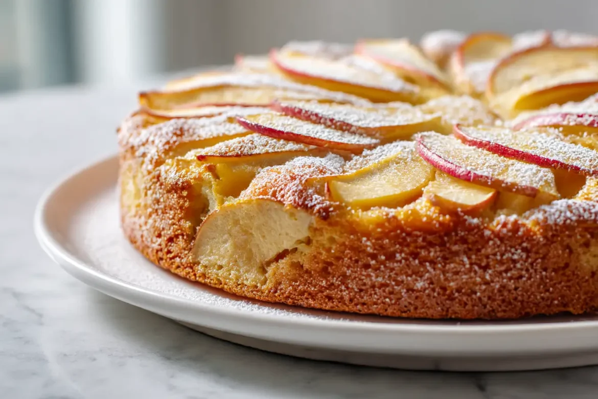 Gâteau pommes et ricotta au airfryer Gâteau pommes et ricotta au Airfryer, moelleux et savoureux