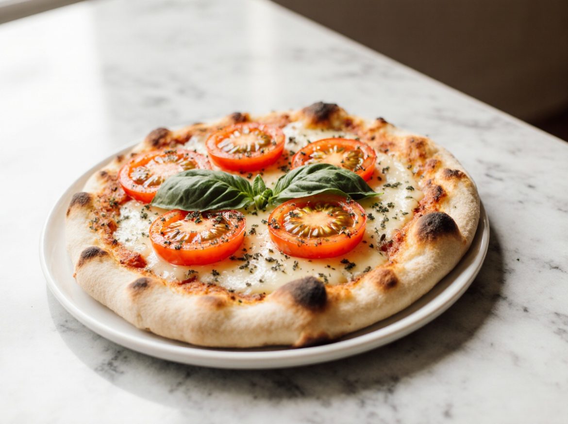 Pizza au pain naan au Airfryer, croustillante et savoureuse