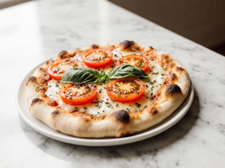 Pizza au pain naan au Airfryer, croustillante et savoureuse