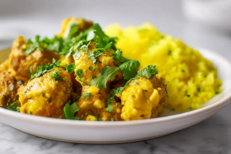 Poulet au curry en Airfryer, savoureux et parfumé.