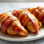 Poulet enrobé de bacon au Airfryer, croustillant et savoureux