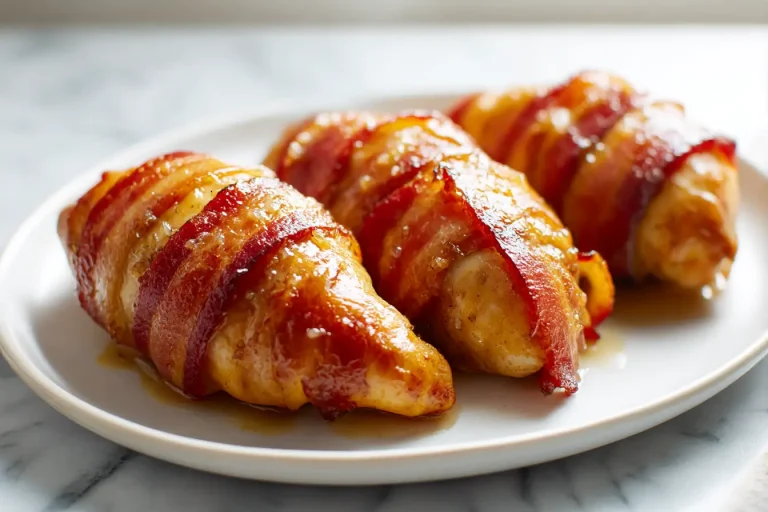 Poulet enrobé de bacon au airfryer Poulet enrobé de bacon au Airfryer, croustillant et savoureux