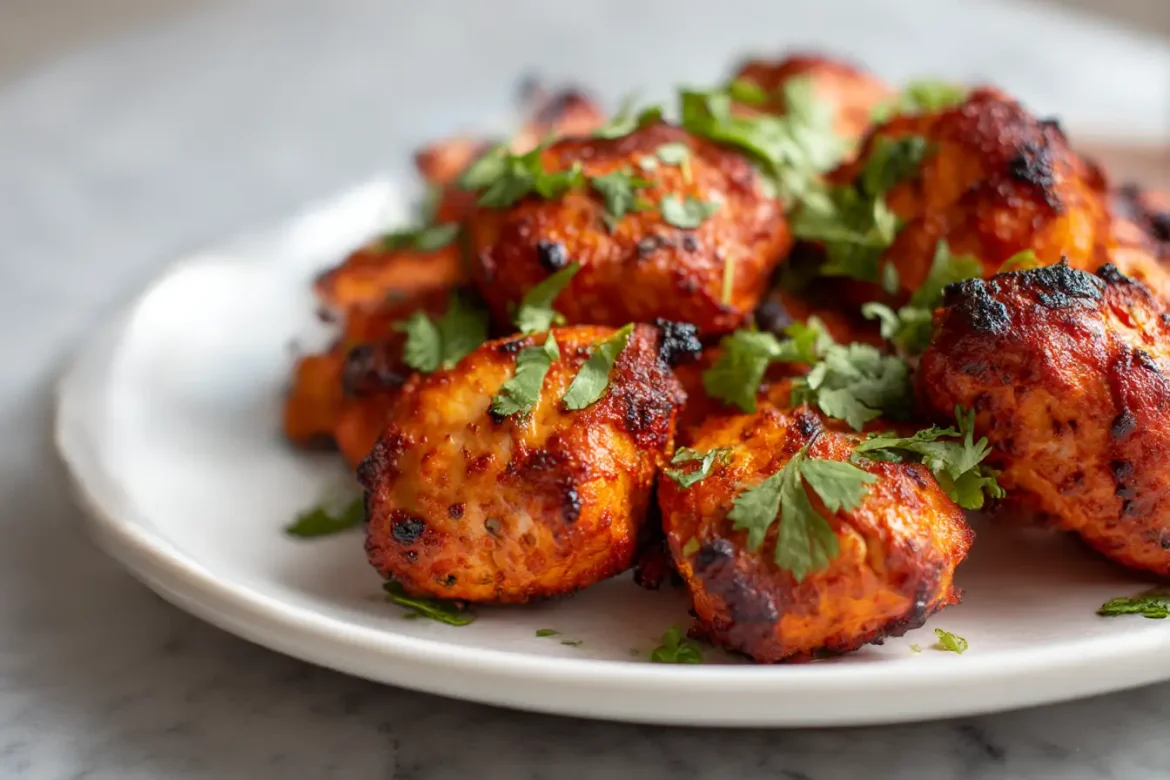 Poulet tandoori au Airfryer, mariné épicé et juteux