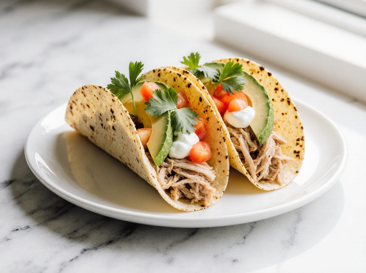 Tacos de poulet au Airfryer, croustillants et savoureux