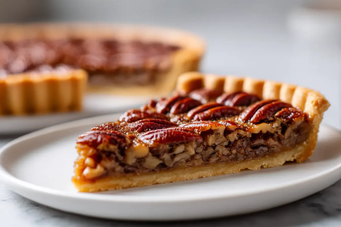 Tarte aux noix de pécan au Airfryer, sucrée et croustillante