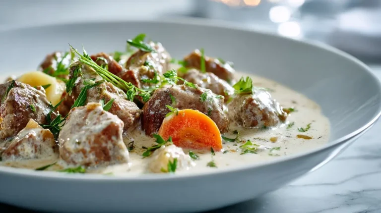 Blanquette de veau au Airfryer, savoureuse et tendre