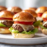 Mini burgers apéritifs au airfryer, juteux et savoureux