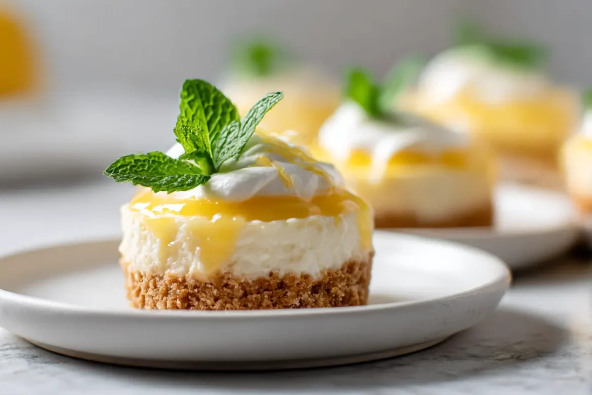 Mini cheesecakes citron en Airfryer, moelleux et délicieusement acidulés