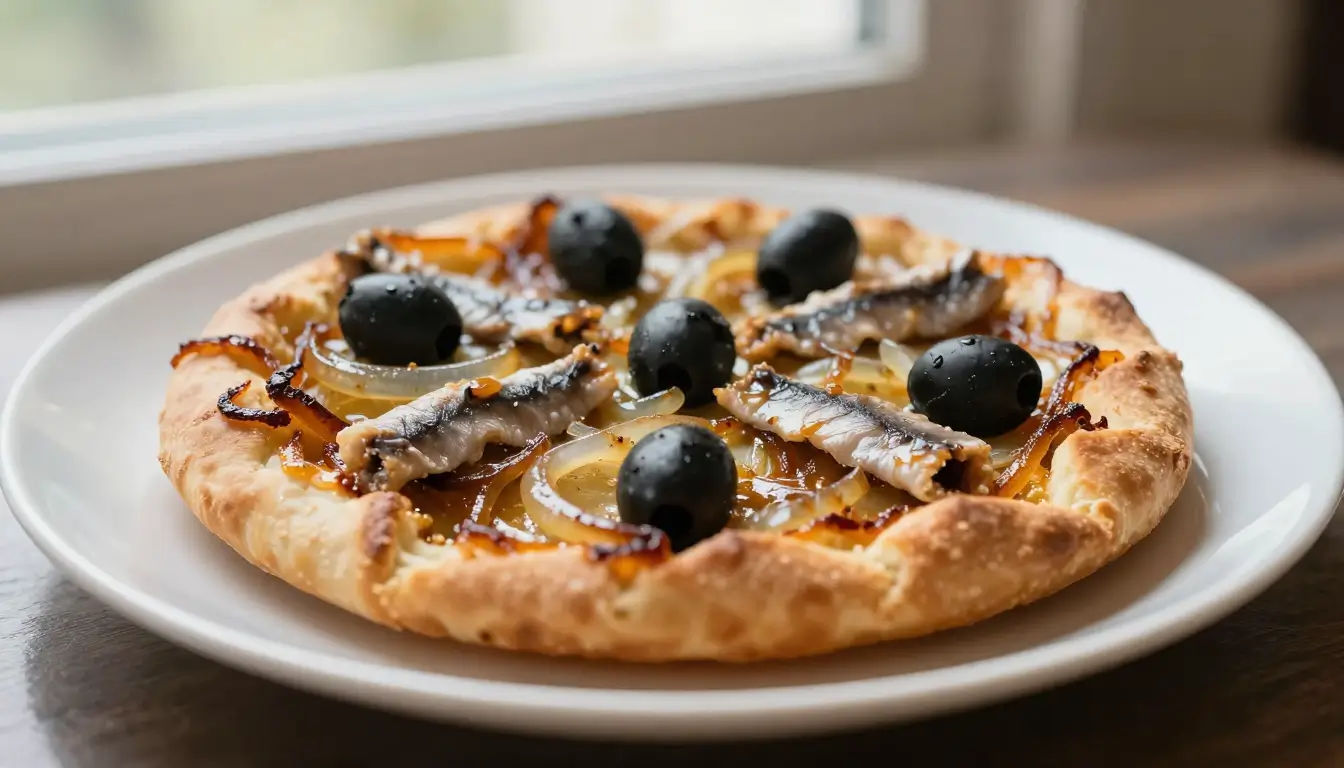 Savoureuse pissaladière au Airfryer, dorée à souhait