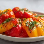 Poivrons colorés cuits à l'Airfryer, savoureux et moelleux