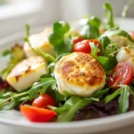 Salade de chèvre croustillant au airfryer, savoureuse et légère