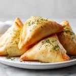 Savoureux samoussas au poulet cuits en Airfryer, croustillants et parfumés.