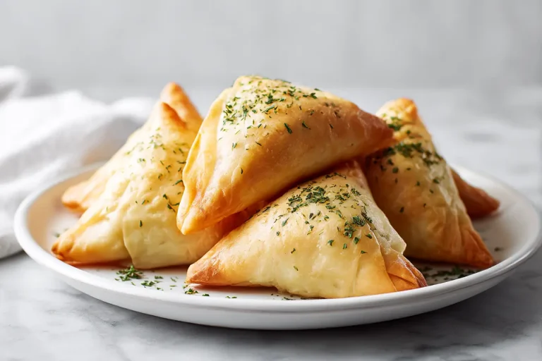 Savoureux samoussas au poulet cuits en Airfryer, croustillants et parfumés.