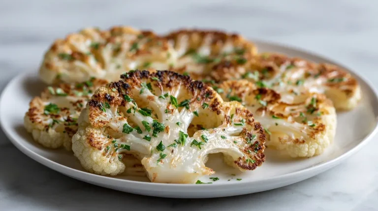 Steaks de chou-fleur au airfryer, croustillants et savoureux