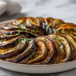 Délicieuse tatin d'aubergine en Airfryer, dorée à souhait