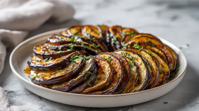Délicieuse tatin d'aubergine en Airfryer, dorée à souhait