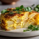 Tortilla espagnole au airfryer, savoureuse et moelleuse