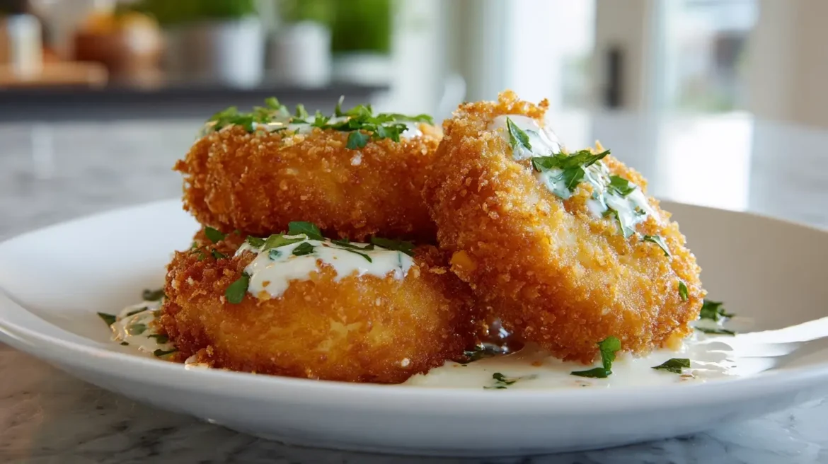 Camembert pané façon cordon bleu en Airfryer, croustillant et savoureux