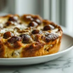 Délicieux clafoutis aux marrons préparé en Airfryer, moelleux et rempli de saveurs