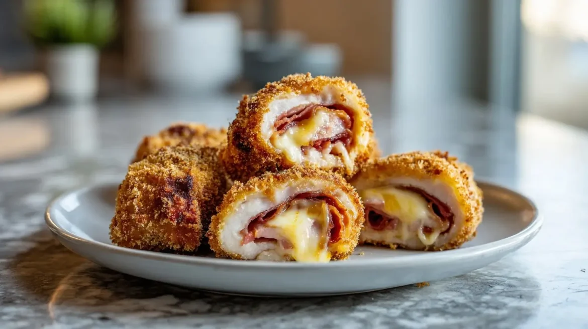 Cordon bleu au airfryer, croustillant et savoureux