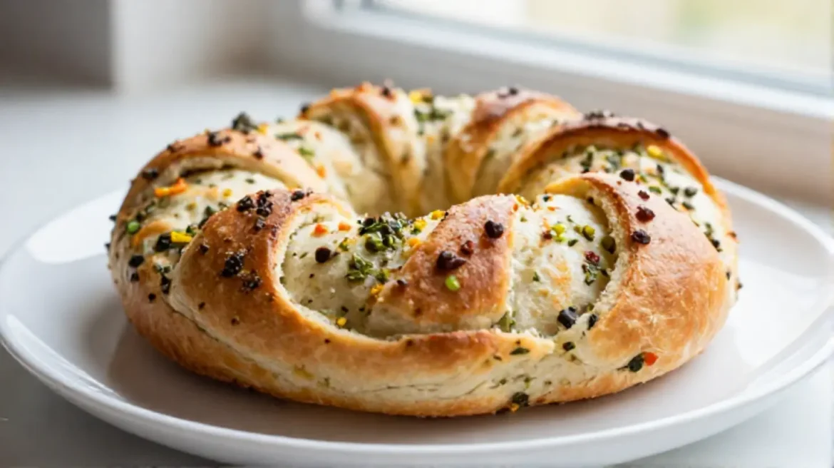Couronne briochée apéritive au Airfryer, dorée et délicieuse
