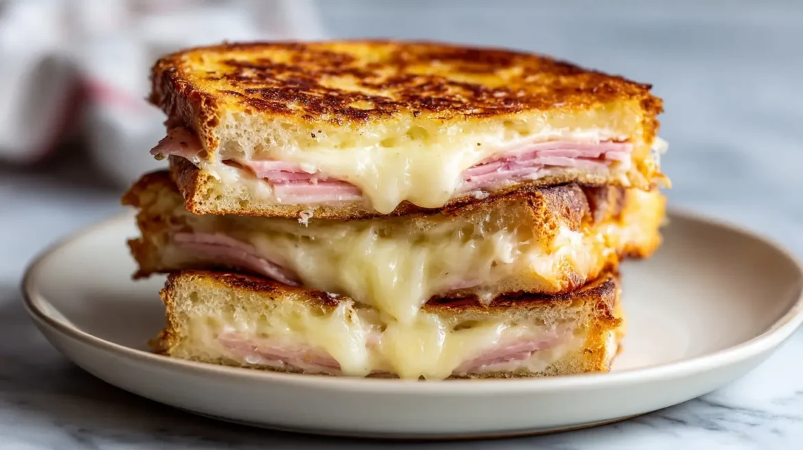 Croque-monsieur au airfryer Croque-monsieur au Airfryer, croustillant et savoureux
