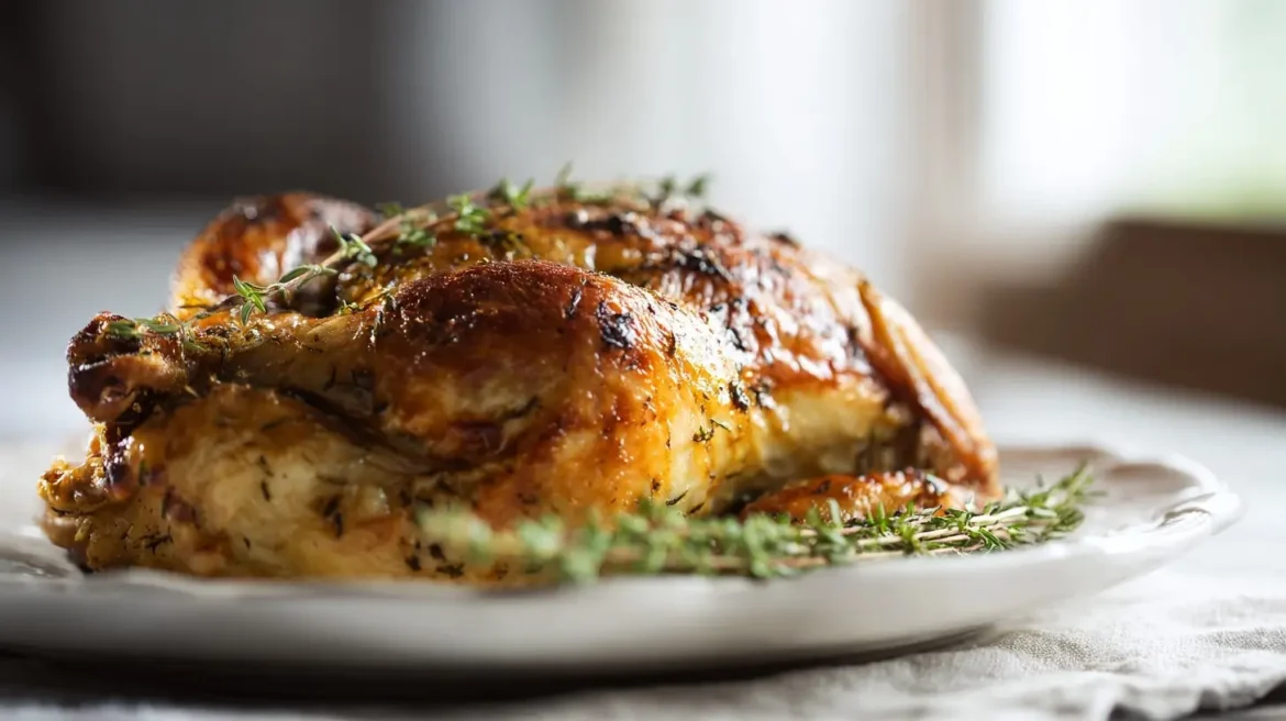 Faisan rôti au Airfryer, juteux et savoureux