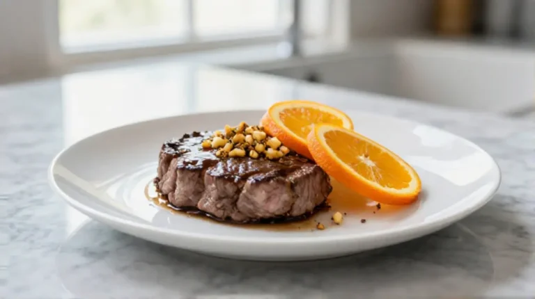 Filet mignon à l'ail et à l'orange cuit à l'Airfryer, savoureux et juteux
