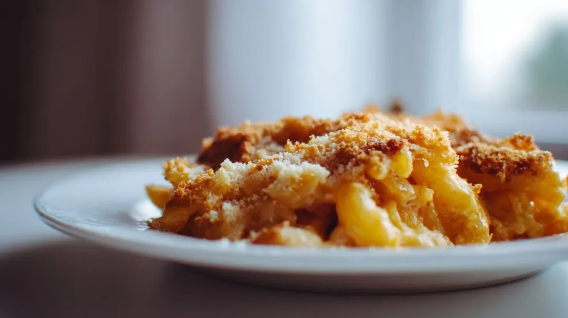 Gratin de pâtes au airfryer, crémeux et doré à la perfection