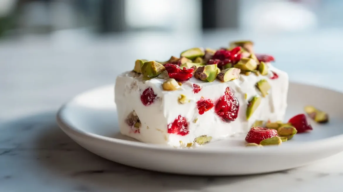 Nougat glacé au Airfryer, léger et délicieux