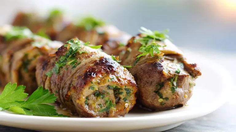 Savoureuses paupiettes de veau cuites en Airfryer, juteuses et bien dorées