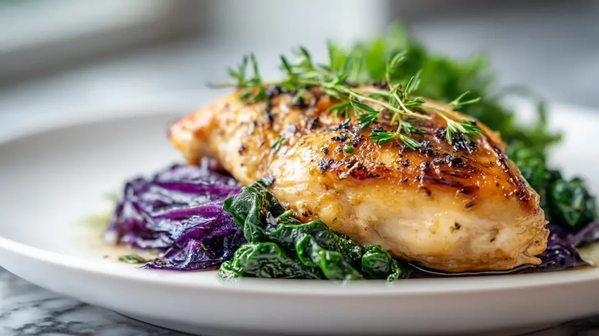 Perdrix aux choux cuite en Airfryer, juteuse et savoureuse