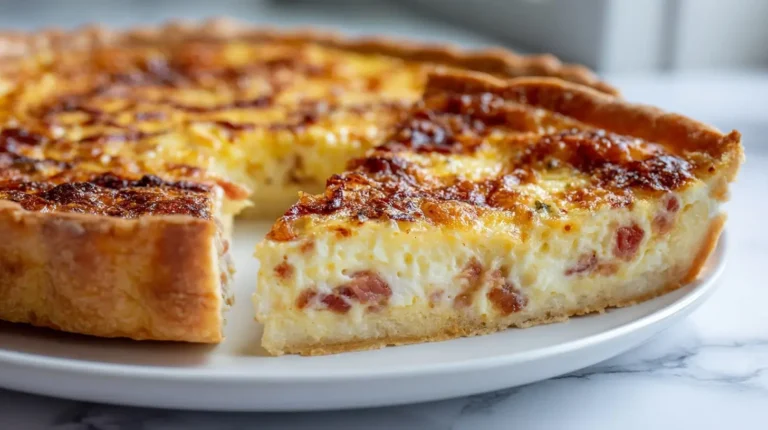 délicieuse quiche lorraine au Airfryer, dorée à souhait